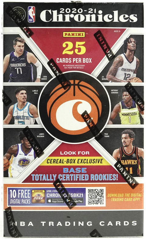 2020/21 Panini Chronicles Basketball Cereal Box