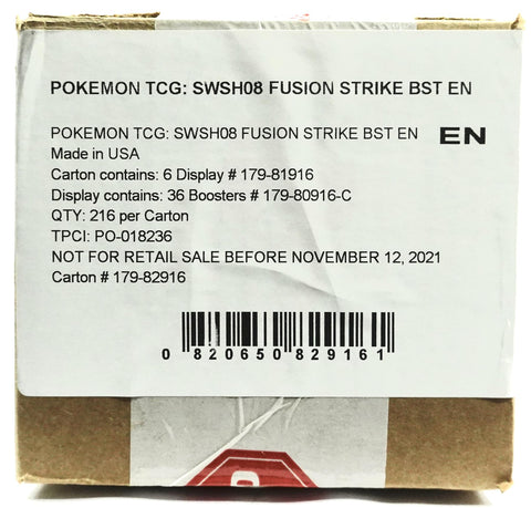 Pokemon Sword & Shield: Fusion Strike Booster