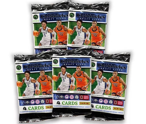 2022/23 Panini Chronicles Draft Picks Basketball 5-Pack Blaster (Pink Parallels!)