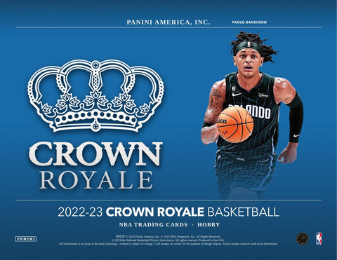 2022/23 Panini Crown Royale Basketball Hobby