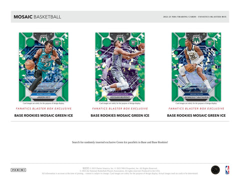 2022/23 Panini Mosaic Basketball 6-Pack Hobby Blaster (Green Ice Prizm!)