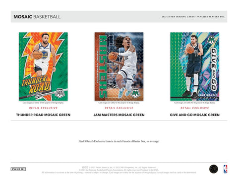 2022/23 Panini Mosaic Basketball 6-Pack Hobby Blaster (Green Ice Prizm!)