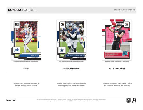 2022 Panini Donruss Football H2