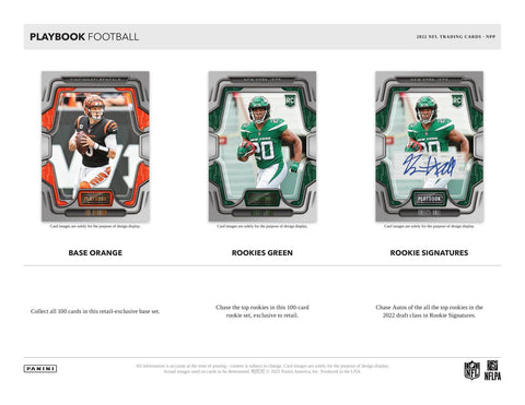 2022 Panini Playbook Football Mega (Orange Parallels!)