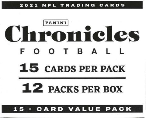 2021 Panini Chronicles Football 15-Card Jumbo Value 12-Pack