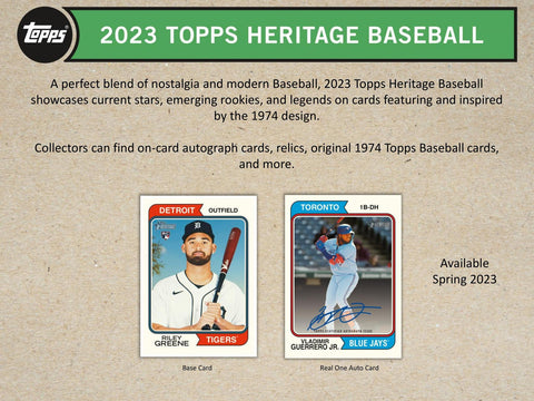 2023 Topps Heritage Baseball 8-Pack Blaster
