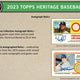2023 Topps Heritage Baseball 8-Pack Blaster