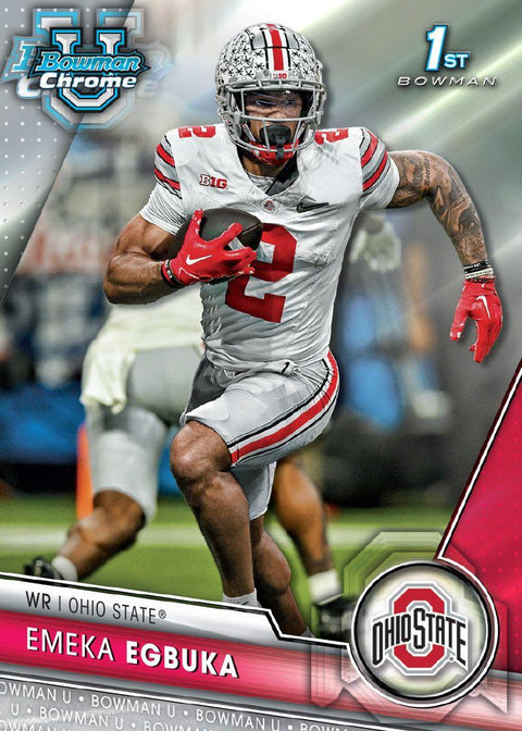 2023 Bowman University Chrome Football 7-Pack Blaster