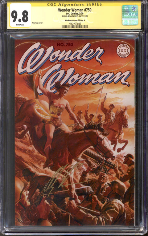 Wonder Woman #750 CGC 9.8 (W) Signed By Alex Ross *2582293035*