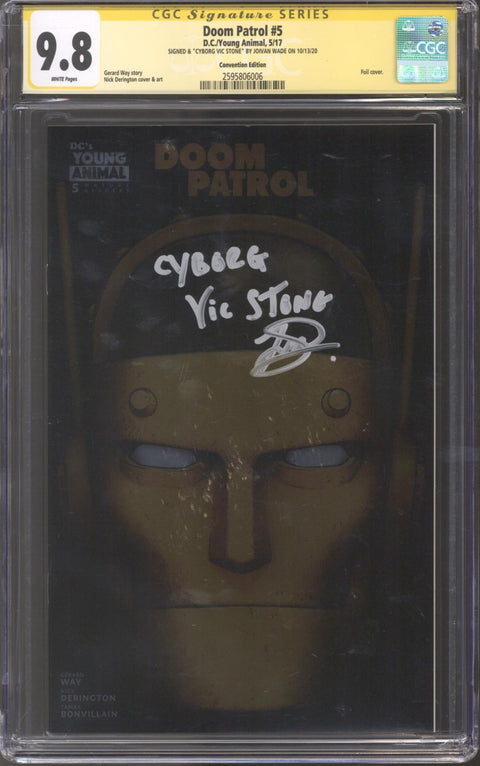 Doom Patrol #5 CGC 9.8 (W) Convention Edition Signed By Joivan Wade *2595806006*