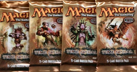 Magic the Gathering Time Spiral Booster Pack Lot of 5 (4 Spanish 1 English)