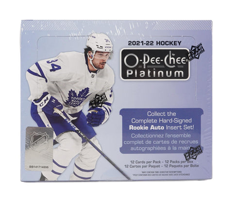 2021/22 Upper Deck O-Pee-Chee Platinum Hockey Hobby