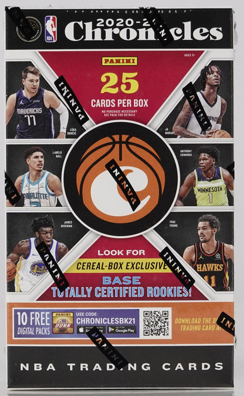 2020/21 Panini Chronicles Basketball Cereal Box