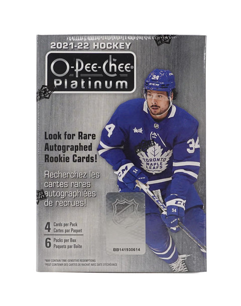 2021/22 Upper Deck O-Pee-Chee Platinum Hockey 6-Pack Blaster