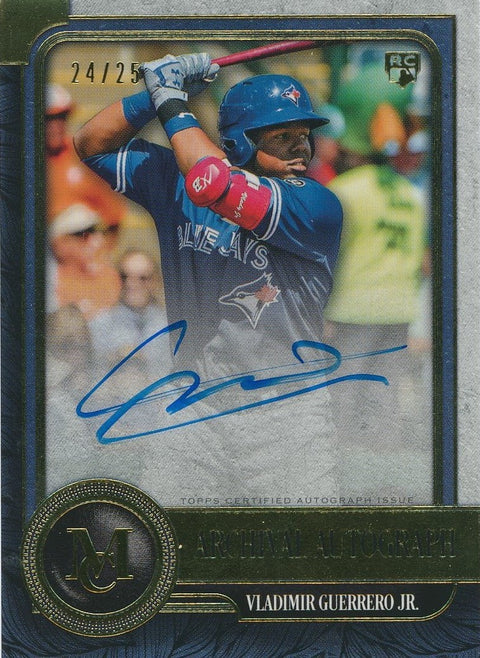 2018 Topps Baseball Museum #AA-VG Vladimir Guerrero Jr. 24/25 Archival Autograph Auto on Card