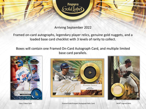 2022 Topps Gold Label Baseball Hobby