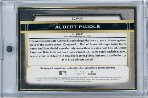 2021 Topps Baseball Transcendent #TCAV-AP Albert Pujols 13/15