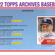 2022 Topps Archives Baseball Hobby