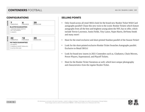 2021 Panini Contenders Football Jumbo Value 12-Pack