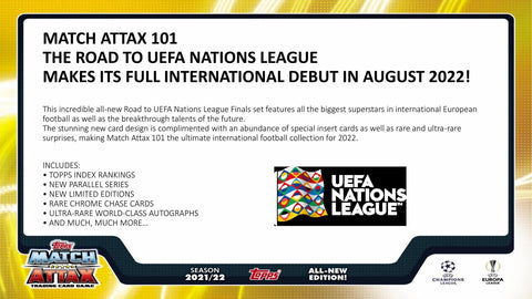 2022/23 Topps The Road to UEFA Nations League Finals Match Attax Soccer Mini Tin