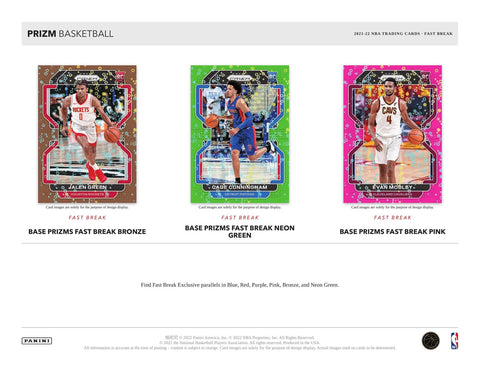 2021/22 Panini Prizm Basketball Fast Break