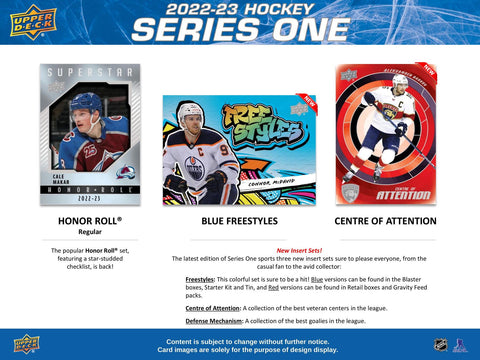 2022/23 Upper Deck Series 1 Hockey Retail 24-Pack