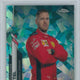 2020 Topps Formula 1 Chrome #3 Sebastian Vettel 37/99 Sapphire ED-Aqua PSA 9