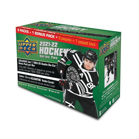 2021/22 Upper Deck Series 2 Hockey 10-Pack Mega (1994/95 Rookie Die-Cut Bonus Pack!)