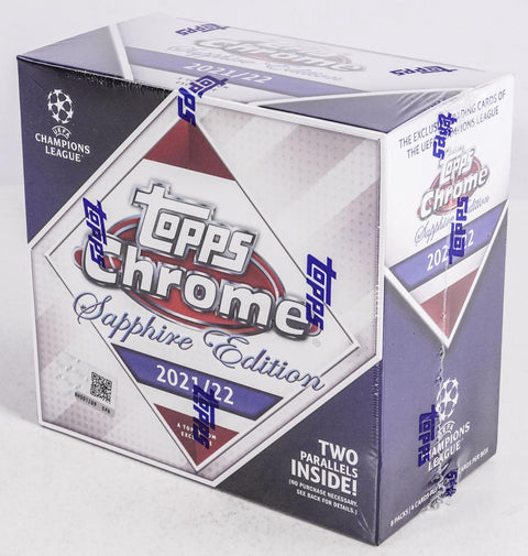 2021/22 Topps UEFA Champions League Chrome Sapphire Soccer Hobby Box