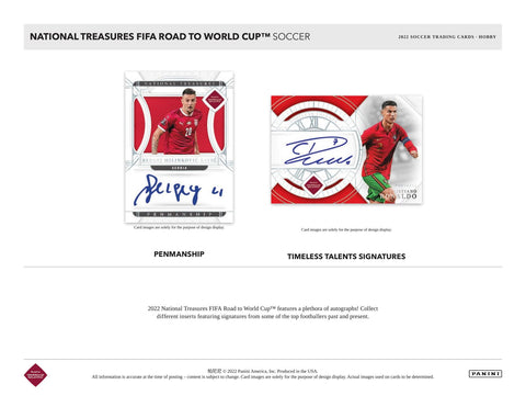 2022 Panini National Treasures Road to FIFA World Cup Soccer Hobby