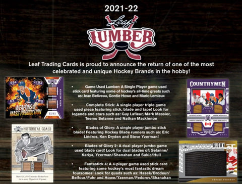 2021/22 Leaf Lumber Hockey Hobby