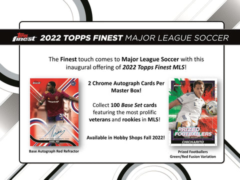 2022 Topps MLS Major League Soccer Finest Soccer Hobby