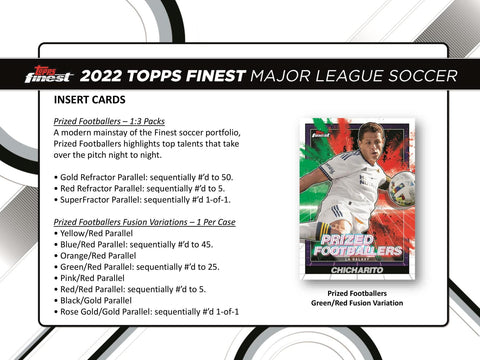 2022 Topps MLS Major League Soccer Finest Soccer Hobby
