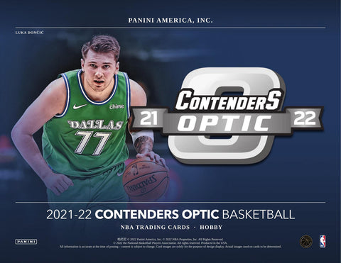 2021/22 Panini Contenders Optic Basketball Hobby