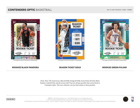 2021/22 Panini Contenders Optic Basketball Hobby