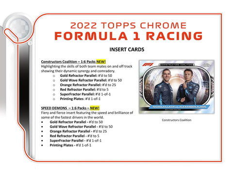 2022 Topps Chrome F1 Formula 1 Hobby