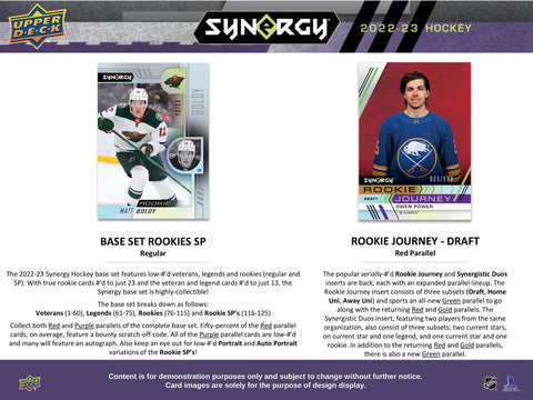 2022/23 Upper Deck Synergy Hockey Hobby