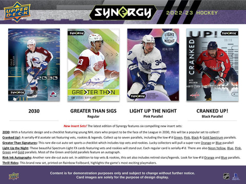 2022/23 Upper Deck Synergy Hockey Hobby