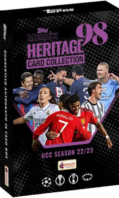 2022/23 Topps UEFA Champions League Merlin Heritage 98 Soccer Hobby Box