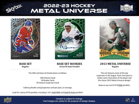 2022/23 Upper Deck Skybox Metal Universe Hockey Hobby