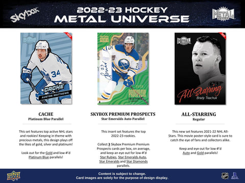 2022/23 Upper Deck Skybox Metal Universe Hockey Hobby