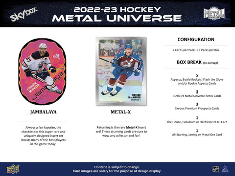 2022/23 Upper Deck Skybox Metal Universe Hockey Hobby