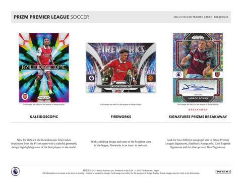 2022/23 Panini Prizm Premier League EPL Soccer Breakaway