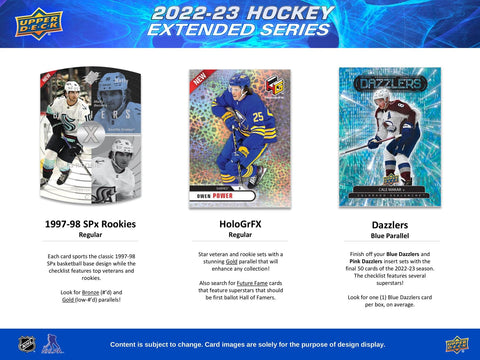 2022/23 Upper Deck Extended Series Hockey Hobby