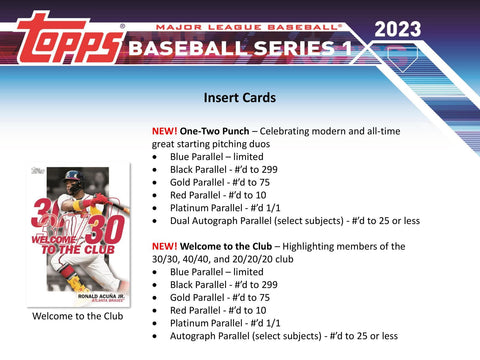 2023 Topps Series 1 Baseball Hanger