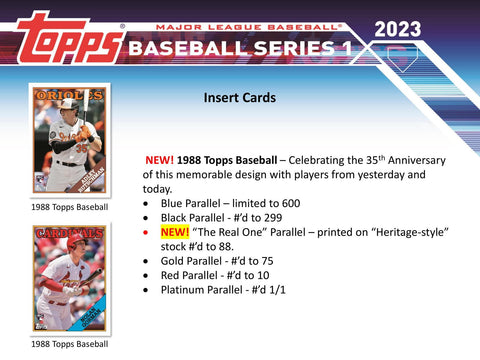 2023 Topps Series 1 Baseball Hanger