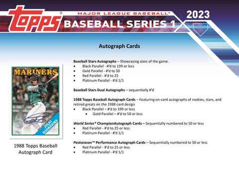 2023 Topps Series 1 Baseball Hanger