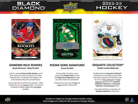 2022/23 Upper Deck Black Diamond Hockey Hobby