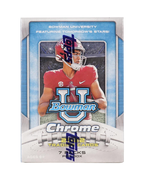 2022 Bowman Chrome University Football 7-Pack Blaster