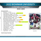 2022 Bowman Chrome University Football 7-Pack Blaster